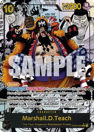 Image of Marshall.D.Teach (093) (Manga) (OP09-093) - Emperors in the New World Foil
